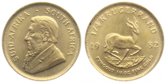 Südafrika - 1982 - 1/4 Krügerrand - Spingbock - st