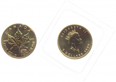 Kanada - 1999 - Maple Leaf - 5 Dollars - 1/10 Unze - st