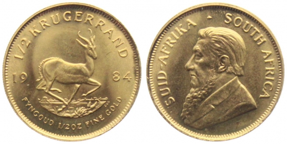 Südafrika - 1984 - Krügerrand - Springbock - 1/2 Unze - st