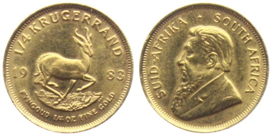 Südafrika - 1983 - Krügerrand - Springbock - 1/4 Unze - st