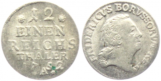 Preussen - 1752 A - Friedrich II. (1740 -1786) - 1/12 Taler - ss+