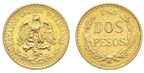 Mexico - 1945 - 2 Pesos - unc.