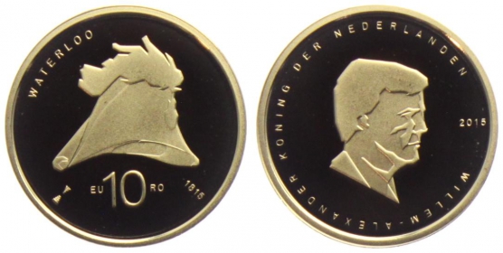 Niederlande - 2015 - 200 Jahre Schlacht bei Waterloo - Willem Alexander (seit 2013) - 10 Euro - PP