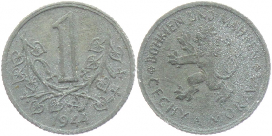 Böhmen und Mähren - N 623 - 1944 - 1 Krone - ss-vz - SF