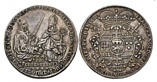 Paderborn - 1710 - Franz Arnold von Metternich (1704-1718) - Reichstaler - vz