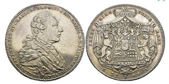 Hohenlohe-Neuenstein-Öhringen - 1785 - Ludwig Friedrich Karl (1765-1805) - Konventionstaler - f.vz