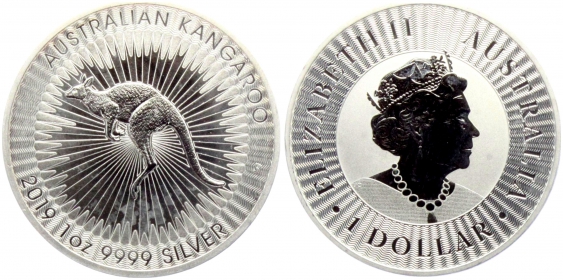 Australien - 2019 - Känguruh -1 Dollar - 1 Unze - st/BU