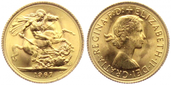 Großbritannien - 1967 - Sovereign - prf.