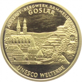 BRD - 2008 G - UNESCO-Welterbe - Altstadt Goslar - 100 Euro - st in Box mit Zertifikat