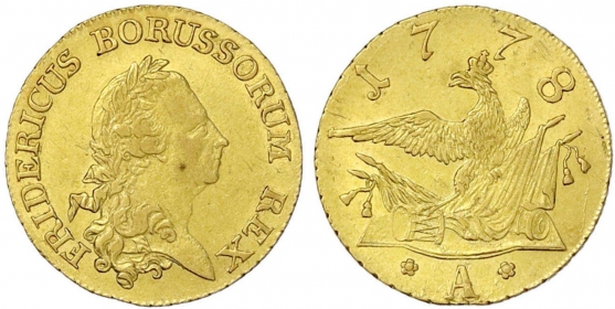 Preussen - 1778 A - Friedrich II. - der Große (1740-1786) - Friedrich DOr - gutes vz