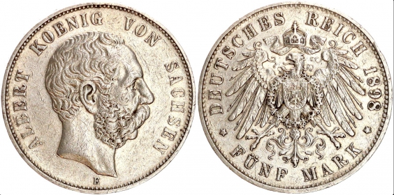 Reuss, ältere Linie - J 118 - 1901 A - Heinrich XXII. (1867-1902) - 2 Mark - vz