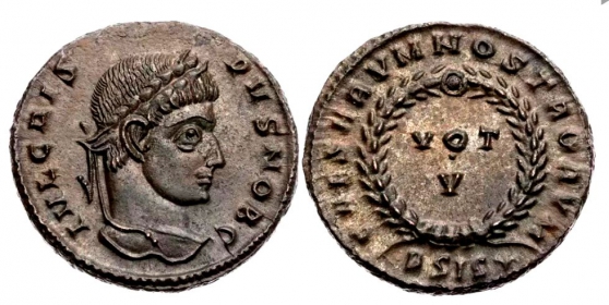 Römisches Kaiserreich - 317-326 - Crispus (316-326) als Caesar - Follis - pfr.
