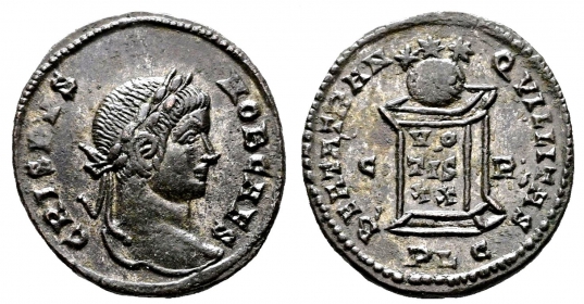 Römisches Kaiserreich - 317-326 - Crispus (316-326) als Caesar - Follis - f.st