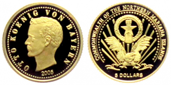 Marianen - 2005 - Otto von Bayern - 5 Dollars - PP
