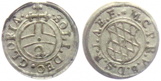 Bayern - o.J. - Maximilian I. (1598-1651) - 2 Kreuzer - 1/2 Batzen - vz