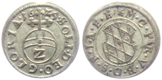 Bayern - 1625 - Kurfürst Maximilian I. (1598-1651) - 2 Kreuzer - 1/2 Batzen - f.st