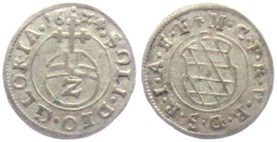 Bayern - 1624 - Kurfürst Maximilian I. (1598-1651) - 2 Kreuzer - 1/2 Batzen - vz