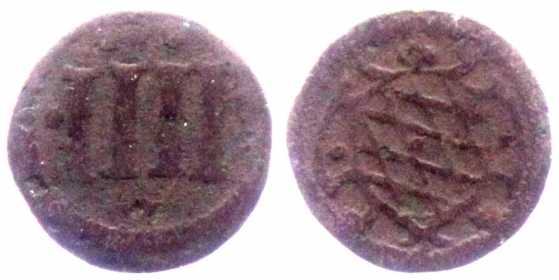 Bayern - o.J. - Maximilian I. (1598-1651) - 1/4 Kipperkreuzer - 1 Pfennig - s