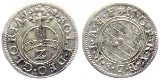 Bayern - 1630 - Kurfürst Maximilian I. (1598-1651) - 2 Kreuzer - 1/2 Batzen - vz