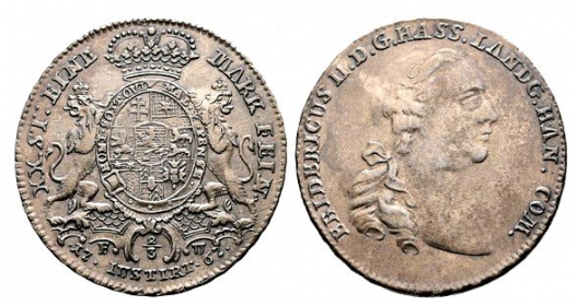 Hessen-Kassel - 1767 - Friedrich II. (1760-1785) - 2/3 Taler - vz