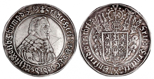 Braunschweig-Lüneburg-Celle - 1642 LW - Friedrich von Celle (1636-1648) - Reichstaler / Spruchtaler - ss