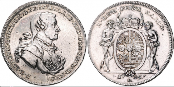 Schwarzburg-Rudolstadt - 1786 ICK - Wilde Männer - Ludwig Günther II. (1767-1790) - Taler - vz-st