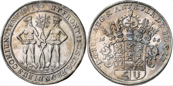 Braunschweig-Wolfenbüttel - 1686 RB - Wilde Männer - Rudolf August & Anton Ulrich (1685-1704) - Taler - vz-st