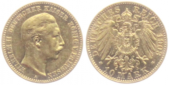 Preussen - J 251 - 1903 A - Kaiser Wilhelm II. (1888-198) - 10 Mark - vz