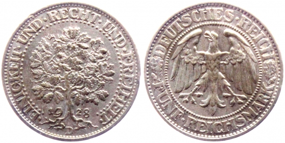 Weimarer Republik - J 331 - 1928 D - Eichbaum - ss+