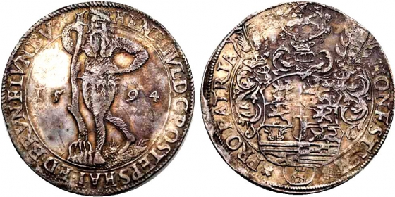 Braunschweig-Wolfenbüttel - 1594 - Heinrich Julius (1589-1613) - Wilder Mann - Reichstaler - f.vz