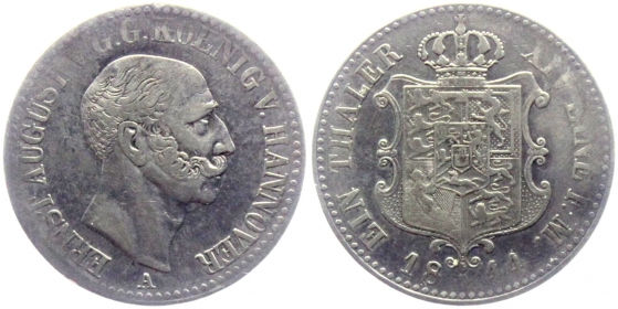 Hannover - 1844 A - Ernst August (1837-1851) - Taler - f.ss