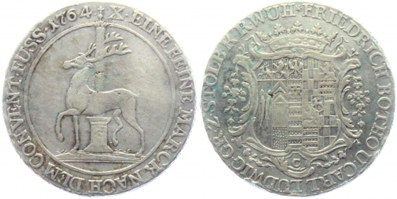 Stolberg-Stolberg - 1764 C - Friedrich Botho & Karl Ludwig (1761-1768) - Taler - ss+