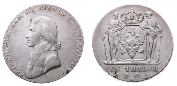 Preussen - 1802 A - Friedrich Wilhelm III. (1797-1840) - Taler - ss-vz min SF