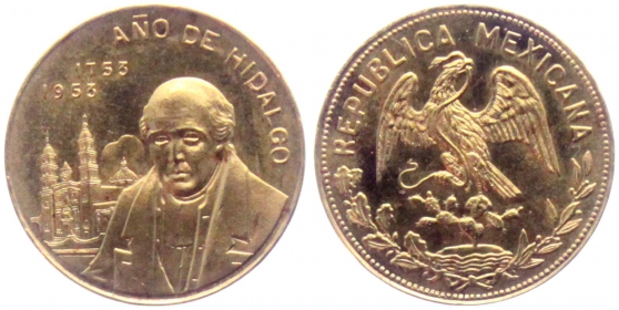 Mexico - 1953 - 200. Geburtstag von Miguel Hidalgo - 10 Pesos - f.st