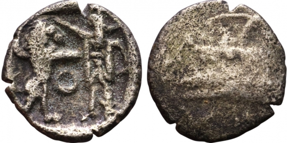Phönizien - Sidon - 4. Jh. BC - Sidon in der Zeit von Mazarios (353-333 v. Chr/ BC) - 1/6 Shekel - ss