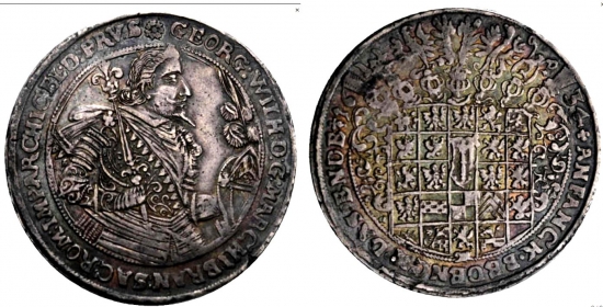 Preussen - 1634 - Georg Wilhelm (1619-1640) - Spruchtaler - Reichstaler - vz