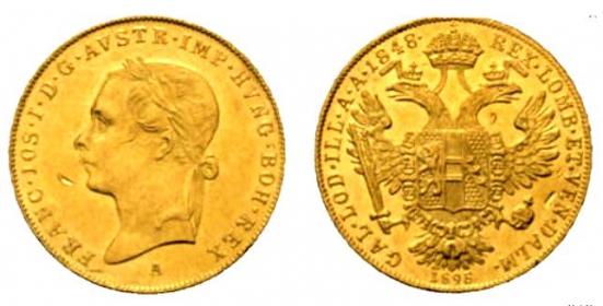 Österreich-Ungarn - 1848-1898 A - Franz Joseph I. (1848-1916) - 1 Dukat - vz-st Kr.