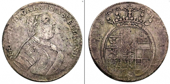 Preussen - 1722 IGN - Friedrich II. (1740-1786) - 2/3 Taler - ss
