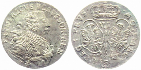 Preussen - 1753 E - Friedrich II. (1740-1786) - 6 Gröscher - vz