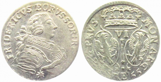 Preussen - 1755 E - Friedrich II. (1740-1786) - 6 Gröscher - vz