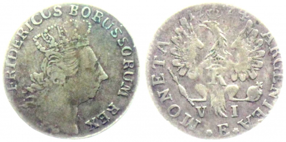 Preussen - 1774 E - Friedrich II., der Große (1740-1786) - 6 Gröscher - ss