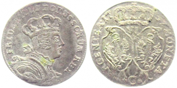 Preussen - 1757 C - Friedrich II. (1740-1786) - 6 Gröscher - f.vz
