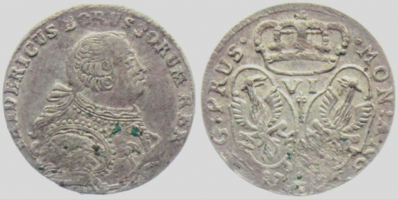 Preussen - 1756 E - Friedrich II. (1740-1786) - 6 Gröscher - vz