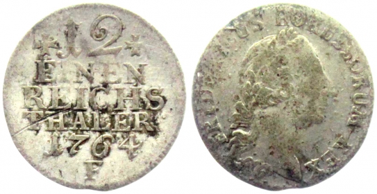 Preussen - 1764 F - Friedrich II., der Große (1740-1786) - 1/12 Reichstaler - s