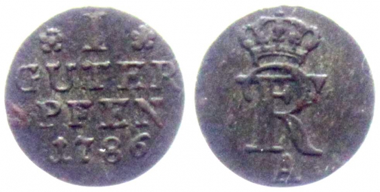 Preussen - 1786 E - Friedrich II. (1740-1786) - 1 Schilling - vz