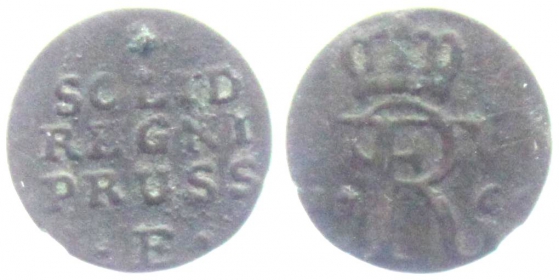 Preussen - 1766 E - Friedrich II. (1740-1786) - 1 Schilling - ss