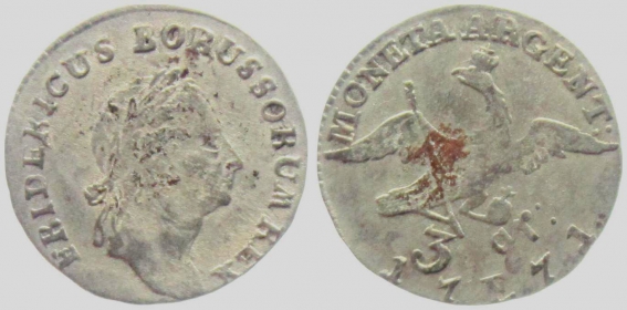Preussen - 1771 E - Friedrich II., der Große (1740-1786) - 3 Gröscher - f.vz