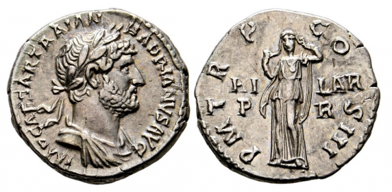 Römisches Kaiserreich - 120-121 - Hadrianus (117-138) - Denar - vz