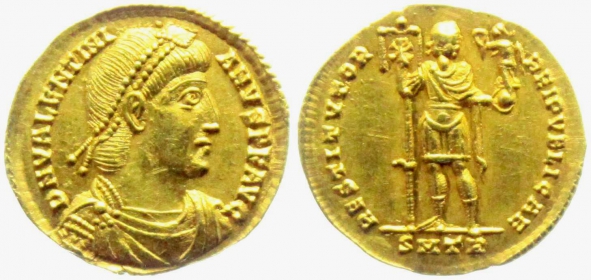 Römisches Kaiserreich- 367-368 - Valentinianus I. (364-375) - Solidus - vz