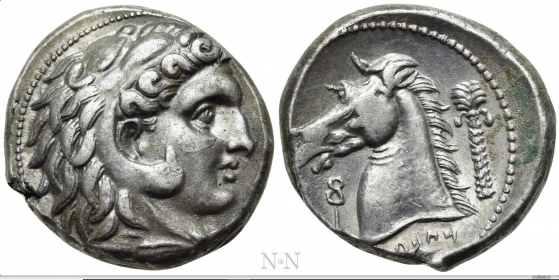 Griechenland - Sizilien - Punci - Kathager in Sizilien (300-289 v.Chr./ BC) unter den Punier - Tetradrachme - vz+
